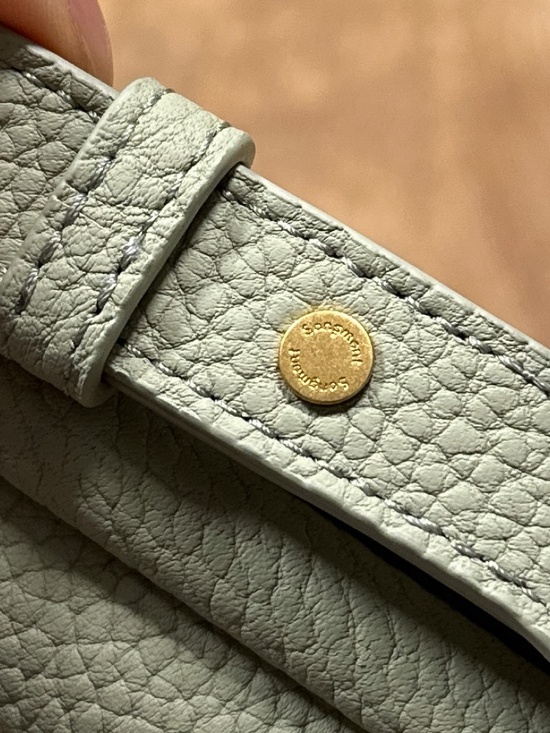 Songmont Luna Leather Crossbody Strap Mint Green Purse Bag - Picture 8 of 15